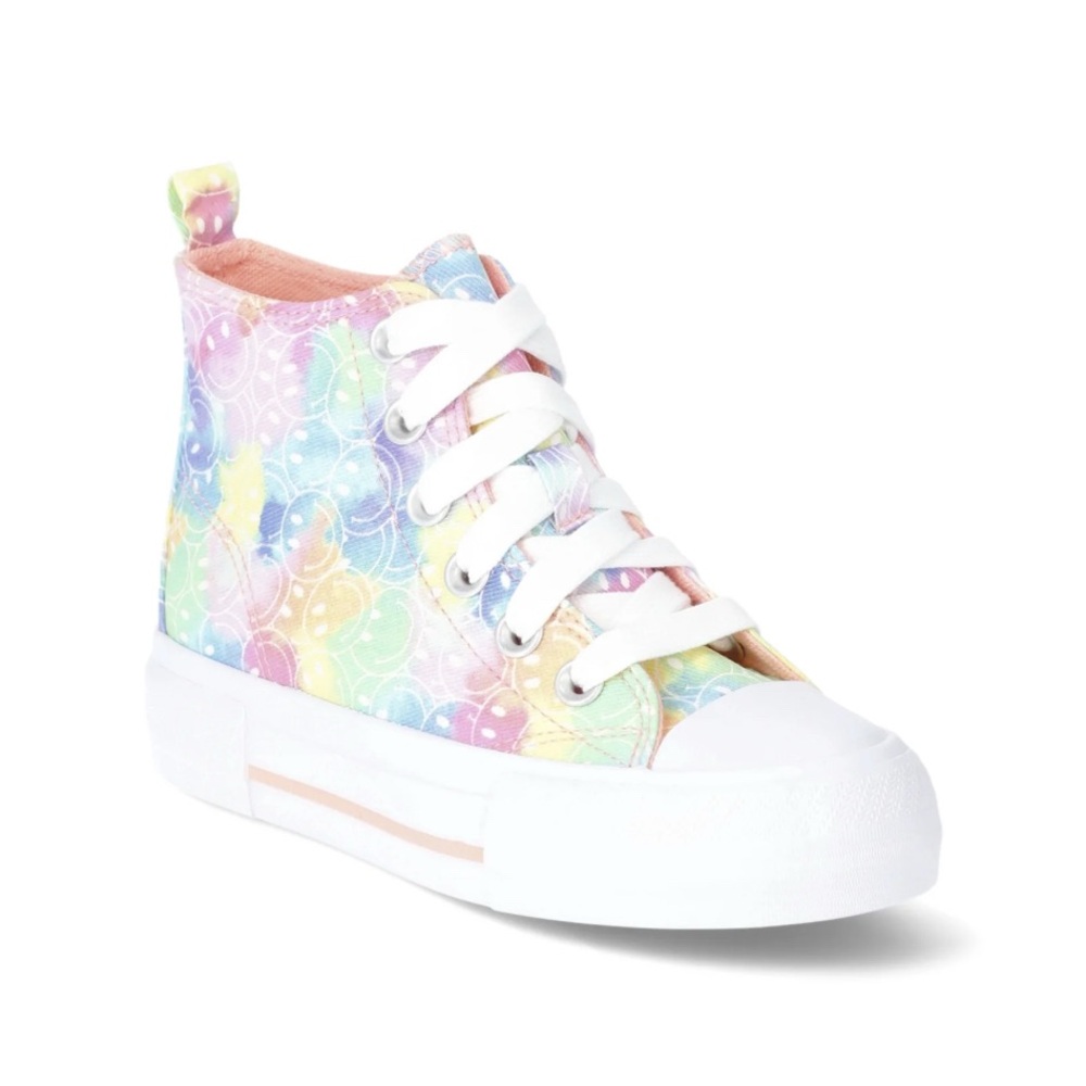 Colorful Kids High-Top Sneakers